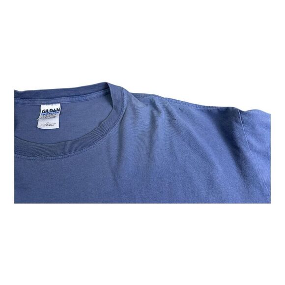New York Central Railroad T-Shirt Adult 2XL Blue NYC Train Locomotive Transit - Picture 12 of 12